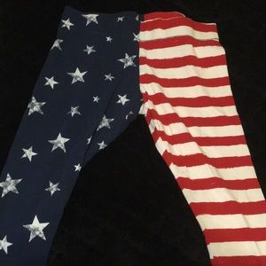 American Flag Leggings